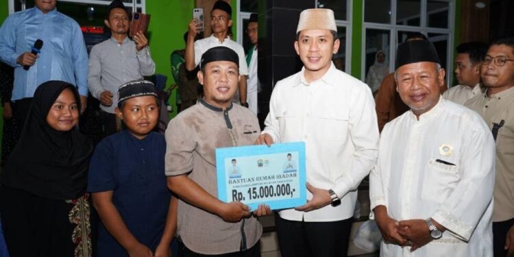 Ketua DPD LDII Lampung Selatan, Sugiono menghadiri “Safari Ramadan Pemerintah Kabupaten Lampung Selatan. Foto: LINES.