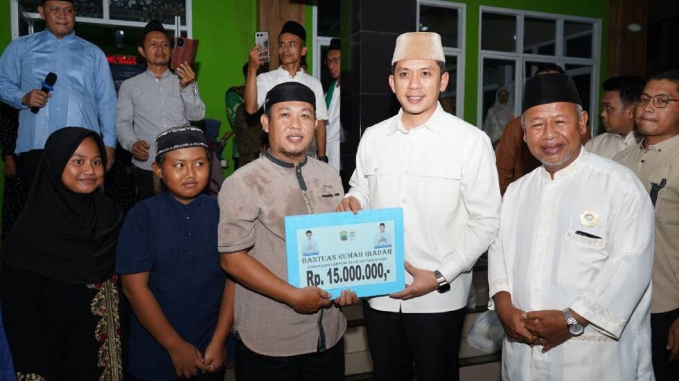 Ketua DPD LDII Lampung Selatan, Sugiono menghadiri “Safari Ramadan Pemerintah Kabupaten Lampung Selatan. Foto: LINES.