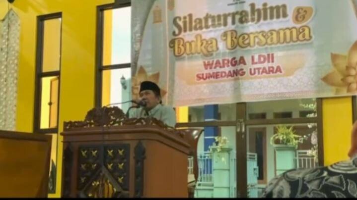 Pimpinan Cabang (PC) LDII Kecamatan Sumedang Utara menggelar silaturahmi dan buka puasa bersama toga, tomas, dan unsur pemerintahan setempat. Foto: LINES.