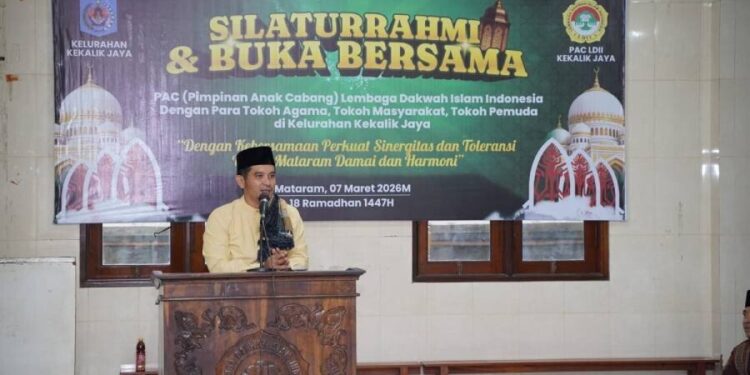 “Silaturrahim dan Buka Puasa Bersama” yang digelar PAC LDII Kelurahan Kekalik Jaya dengan Camat Sekarbela. Foto: LINES.
