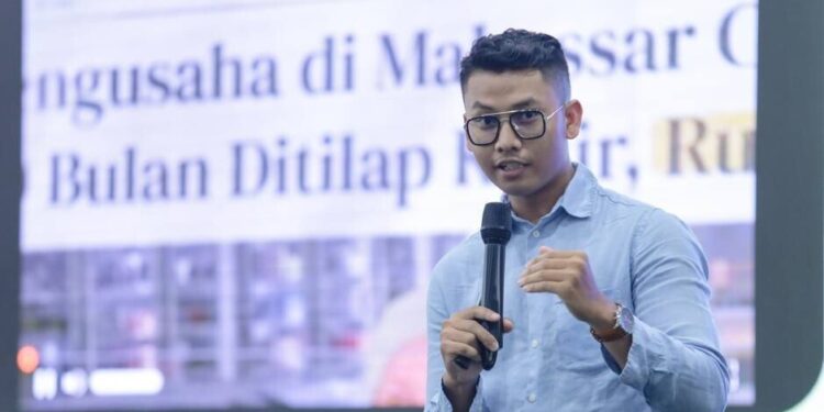Owner Jabon Group, Oktavian Fauzi mengisi talkshow penutup di GenFest Munas X LDII 2026. Foto: LINES.