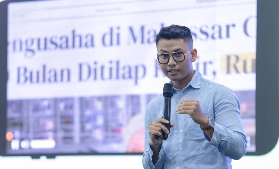 Owner Jabon Group, Oktavian Fauzi mengisi talkshow penutup di GenFest Munas X LDII 2026. Foto: LINES.