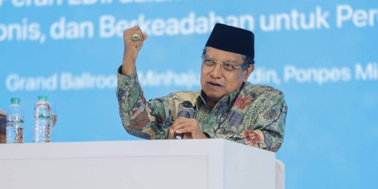 Ketua Lembaga Persahabatan Ormas Islam (LPOI), KH. Said Aqil Siradj menghadiri Munas X LDII. Foto: LINES.
