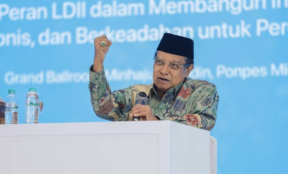 Ketua Lembaga Persahabatan Ormas Islam (LPOI), KH. Said Aqil Siradj menghadiri Munas X LDII. Foto: LINES.