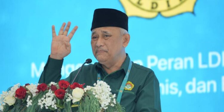 Ketua Umum DPP LDII KH Chriswanto Santoso membuka Munas X LDII 20206. Foto: LINES.