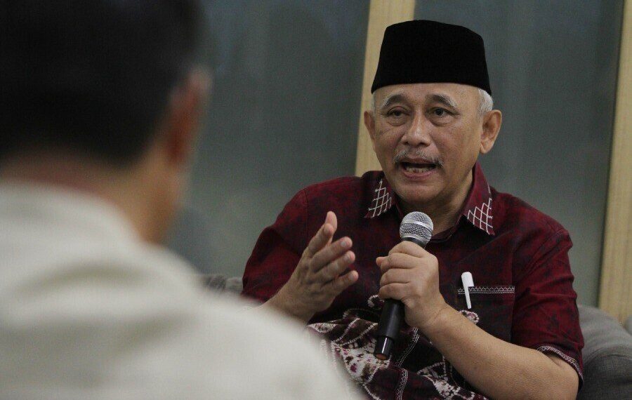 Ketua DPP LDII KH Christanto Santoso saat konferensi pers jelang Munas X LDII. Foto: LINES.