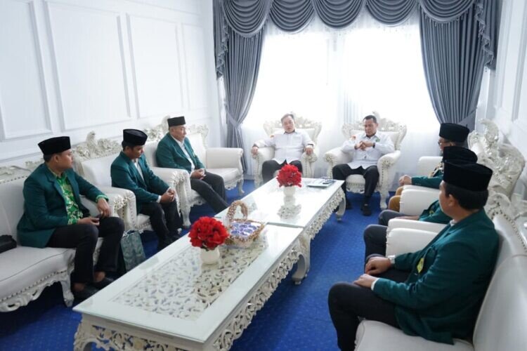 DPW LDII Lampung silaturahim dengan Kanwil Kemenag Lampung. Foto: LINES.