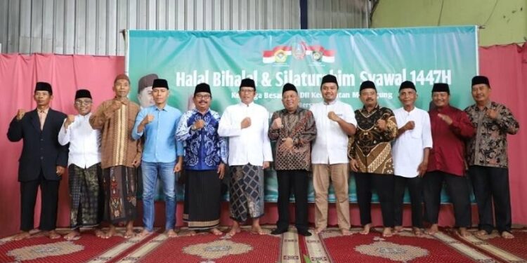 Wakil Bupati Jombang, Salmanudin, hadir dalam acara silaturahim dan halal bihalal yang digelar PC LDII Mojoagung. Foto: LINES.