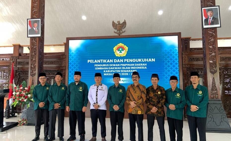 Kepengurusan DPD LDII Kabupaten Semarang dilantik di Pendopo Rumah Dinas Bupati Semarang, Jawa Tengah. Foto: LINES.
