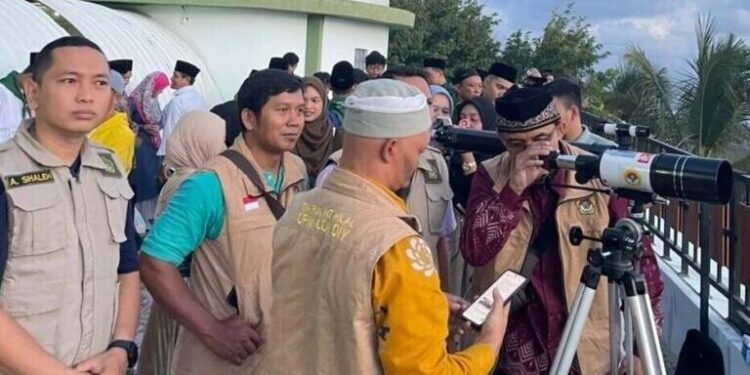 DPW LDII Daerah Istimewa Yogyakarta (DIY) mengikuti rukyatul hilal Zulhijah dan Idul Adha. Foto: LINES.