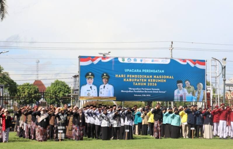 LDII Kebumen menghadiri upacara memperingati Hardiknas pada 2 Mei lalu. Foto: LINES.