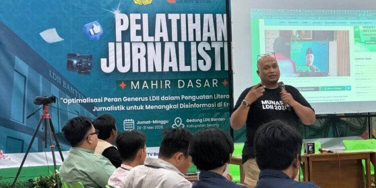 LDII Banten menggelar pelatihan jurnalistik mahir dasar selama tiga hari. Foto: LINES.