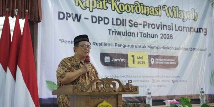 DPW LDII Lampung menghelat “Rapat Koordinasi Wilayah (Rakorwil) Triwulan I Tahun 2026”. Foto: LINES.