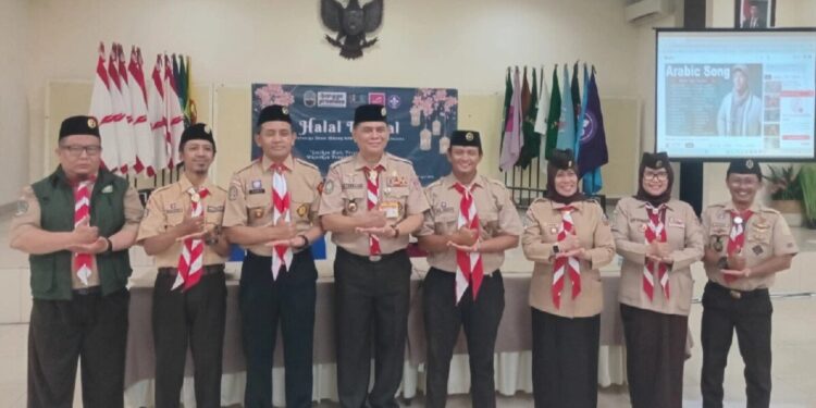 Gerakan Pramuka Kwartir Daerah DKI Jakarta menyelenggarakan kegiatan Halal Bihalal 1447 H yang melibatkan unsur Satuan Karya (Saka), Satuan Komunitas (Sako), dan Gugus Dharma. Foto: LINES