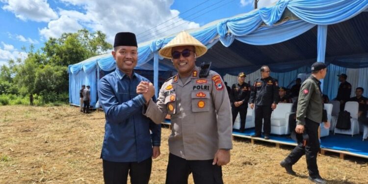 Kepolisian Daerah (Polda) Kalimantan Selatan bersama jajaran Polres Kabupaten Tanah Laut berhasil panen raya jagung serentak pada kuartal II tahun 2026. Foto: LINES