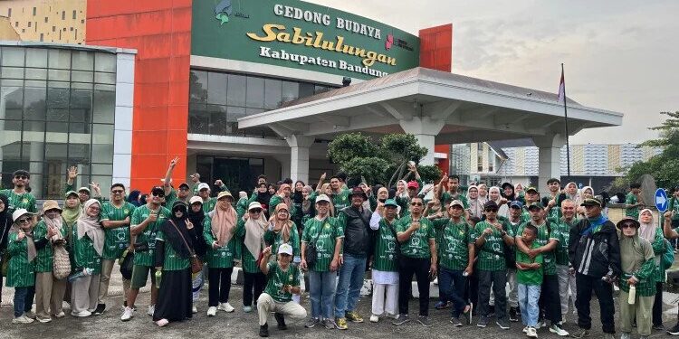 Menjelang Musyawarah Daerah (Musda), DPD LDII Kabupaten Bandung menggelar kegiatan fun walk di kawasan Bale Rame Soreang, Kabupaten Bandung, Jawa Barat. Foto: LINES