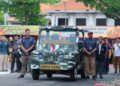 Mobil Listrik Tenaga Surya Karya Siswa SMK Budi Utomo Gadingmangu Dipamerkan di Peringatan Hardiknas Jawa Timur