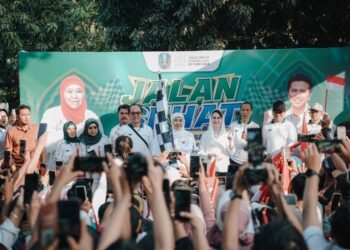 Warga LDII dan Ribuan Peserta Ikuti Jalan Sehat Merah Putih Pemprov Jatim