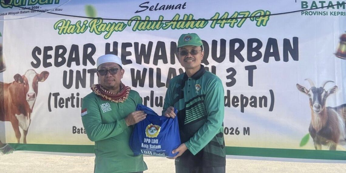 LDII) Kota Batam menggandeng Lembaga Amil Zakat distribusikan paket kurban. Foto: LINES.