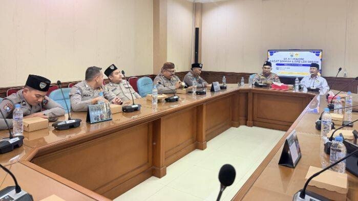 Polres Gresik silaturahim ke kantor DPD LDII Kabupaten Gresik. Foto: LINES.