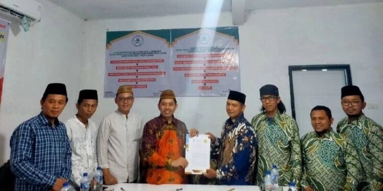 LDII Way Kanan menandatangani nota kesepahaman (MoU) dengan Institut Agama Islam (IAI) Al Hikmah. Foto: LINES.