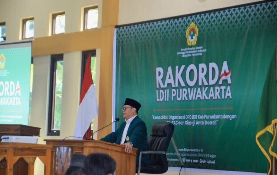 DPD LDII Kabupaten Purwakarta menggelar Rapat Koordinasi Daerah yang menghadirkan Ketua DPW LDII Jabar Dicky Harun. Foto: LINES.