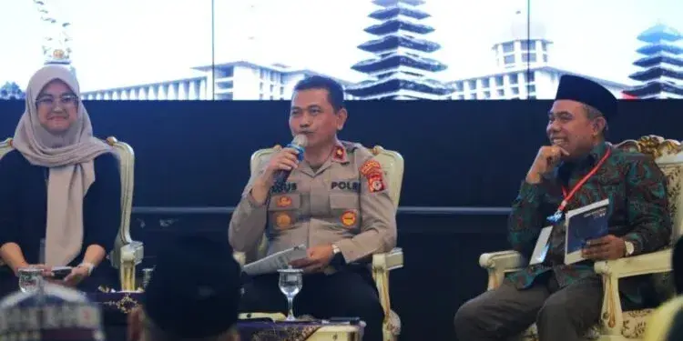 Forum Kerukunan Umat Beragama (FKUB) Kota Bogor menggelar Sosialisasi Kitab Undang-Undang Hukum Pidana (KUHP) 2023 bagi organisasi keagamaan di Gedung Paseban Sri Baduga, Balai Kota Bogor, Selasa (23/6/2026). Foto: LINES