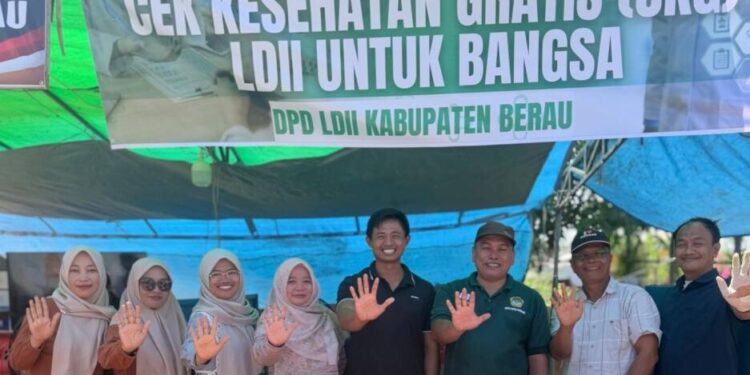 LDII Berau menggelar FAS dan Cek Kesehatan Gratis. Foto: LINES.