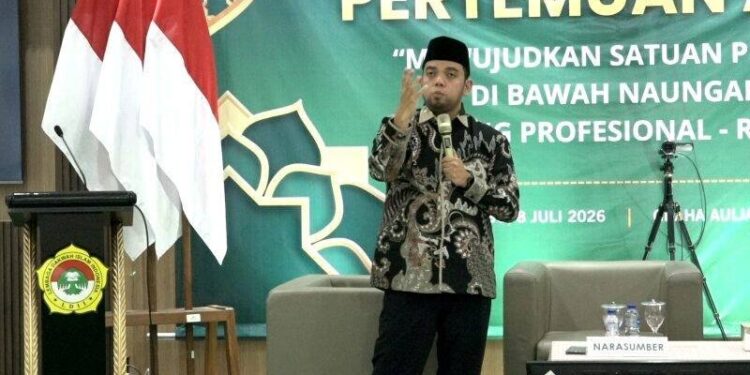 Ketua DPP LDII Akmaludin Akbar di Pertemuan Akbar 2026 LDII Jabar. Foto: LINES.