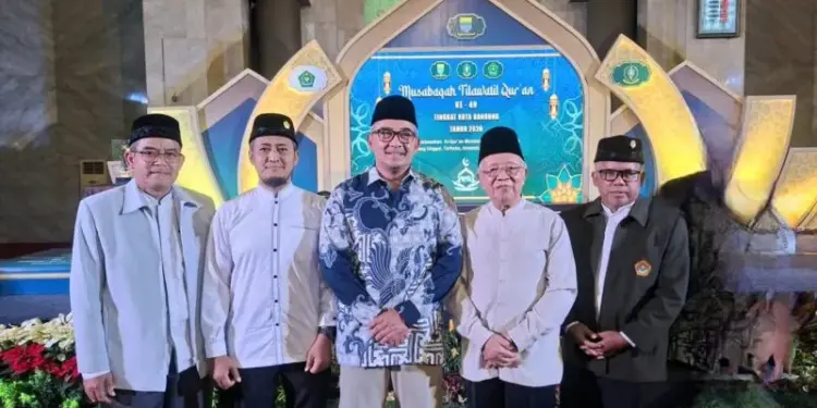 DPD LDII Kota Bandung menghadiri pembukaan Musabaqah Tilawatil Quran (MTQ) ke-49 di Masjid Agung Alun-alun Kota Bandung, pada Kamis (26/6/2026). Foto: LINES