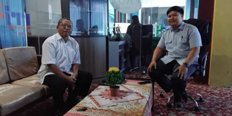 DPW LDII Provinsi Papua Barat melakukan koordinasi lanjutan dengan LPP RRI Pratama Manokwari terkait persiapan siaran langsung ibadah salat Jumat. Foto: LINES