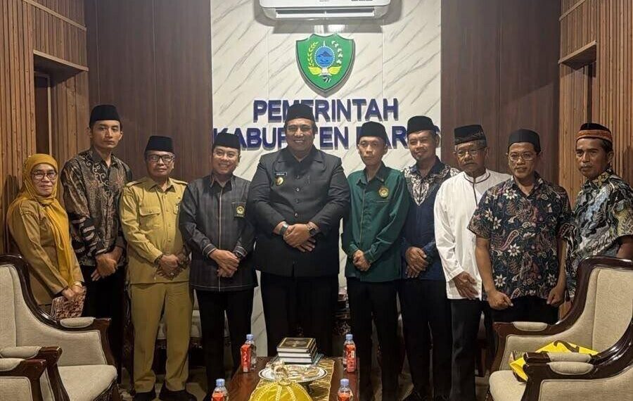 Bupati Maros, A.S. Chaidir Syam, menerima audiensi pengurus DPD LDII Kabupaten Maros. Foto: LINES.