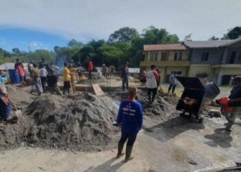 LDII Aceh Tengah Gotong Royong Membangun Masjid Al Mu’minun