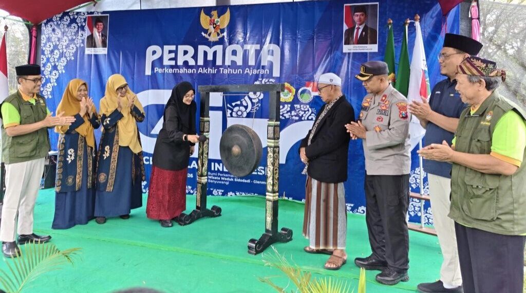 Pembukaan Perkemahan Akhir Tahun Ajaran (Permata) Cinta Alam Indonesia (CAI) ke-47 di Bumi Perkemahan Wisata Waduk Sidodadi, Kecamatan Glenmore, Banyuwangi, pada Selasa (7/7/2026). Foto: LINES