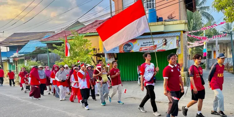 Pimpinan Anak Cabang (PAC) LDII Guntung memeriahkan Hari Ulang Tahun (HUT) ke-81 Kemerdekaan Republik Indonesia. Foto: LINES
