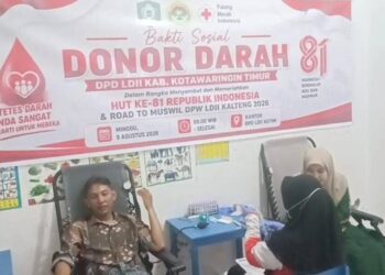 Jelang Muswil, LDII Kotim Gandeng PMI Gelar Bakti Sosial Donor Darah