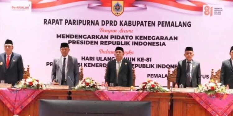 LDII Pemalang menghadiri rapat paripurna DPRD. Foto: LINES.