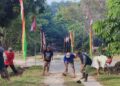Sambut HUT RI, LDII Siak Helat Gotong-Royong Bersihkan Lingkungan