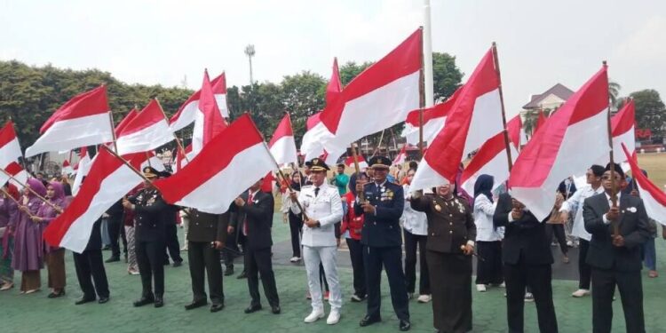 DPD LDII Sukoharjo menghadiri upacara peringatan HUT ke-81. Foto: LINES.