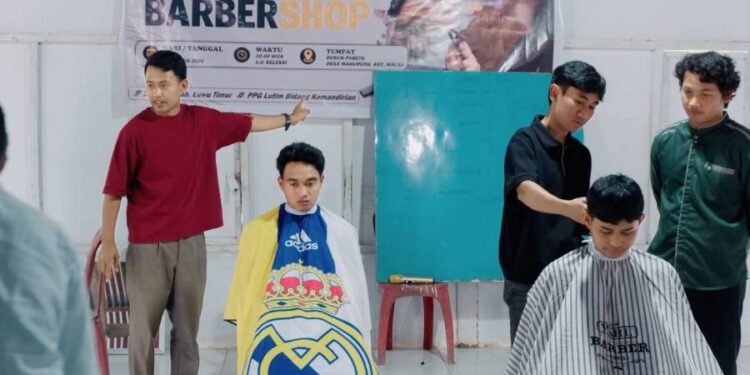Pelatihan Barbershop LDII Luwu Timur. Foto: LINES.