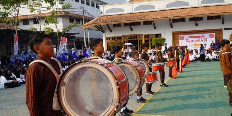 Pondok Pesantren Gadingmangu menggelar kegiatan peringatan Hari Ulang Tahun (HUT) ke-81 Republik Indonesia. Foto: LINES.