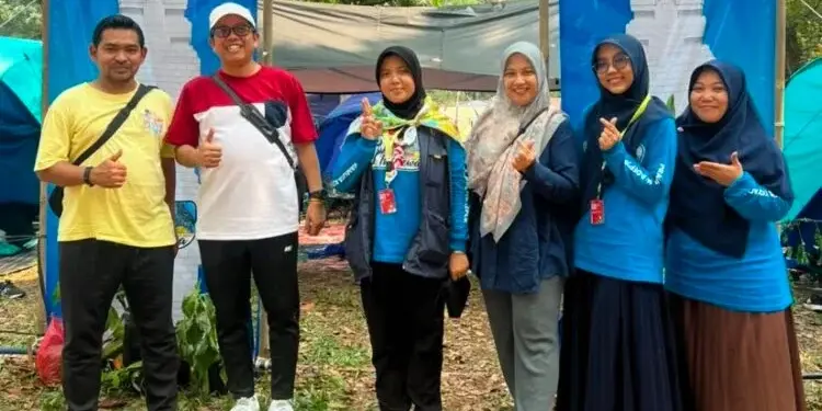 etua DPD LDII Kota Depok, Choirul Baihaqi, mengapresiasi pelaksanaan Jambore Nasional (Jamnas) XII Gerakan Pramuka yang berlangsung di Bumi Perkemahan dan Graha Wisata Pramuka (Buperta) Cibubur, Jakarta. Foto: LINES