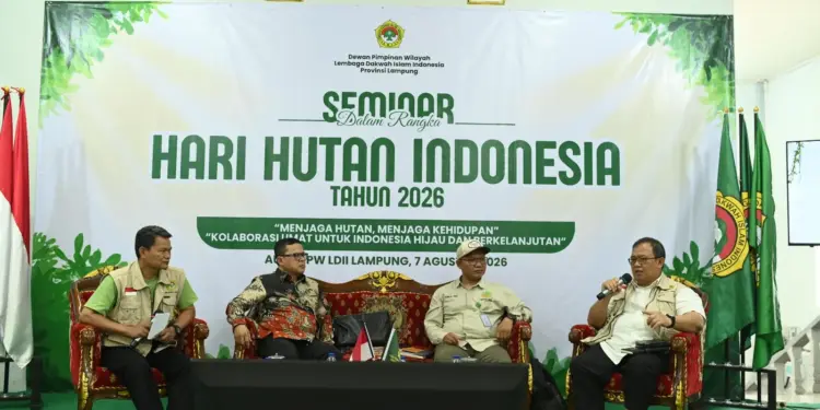 DPW LDII Lampung menghelat “Seminar dan Aksi Tanam Pohon”, untuk memperingati Hari Hutan Indonesia. Foto: LINES