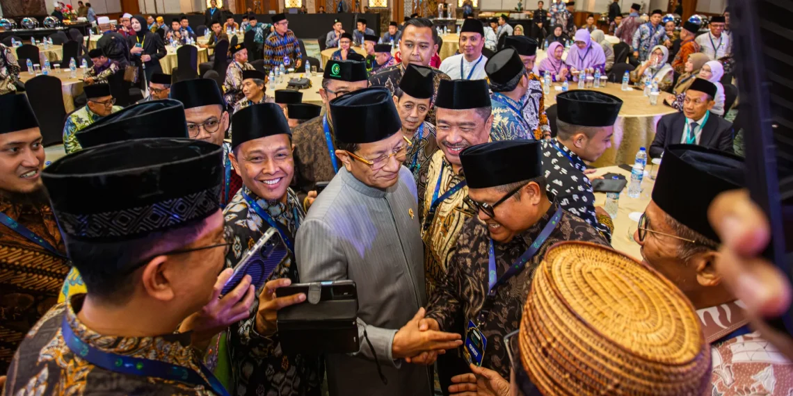 Mentri Agama Republik Indonesia, Nasaruddin Umar sekaligus Imam Besar Masjid Istiqlal Jakarta membuka acara gala dinner International Grand Imam Conference (IGIC) 2026 di Jakarta pada Jum’at (25/9/2026). Foto: LINES