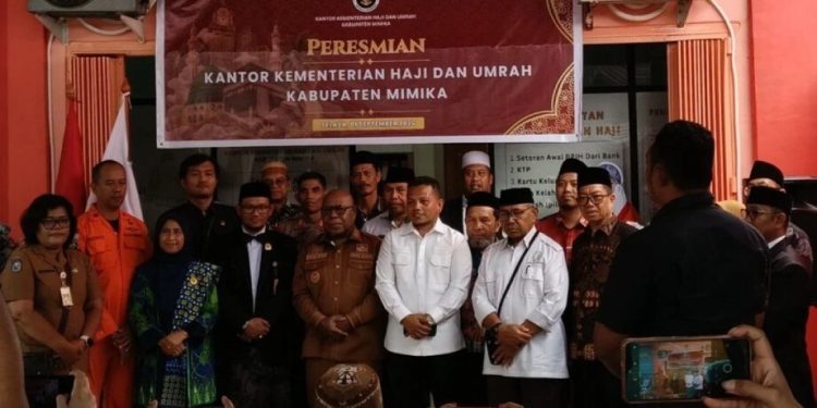 LDII hadir dan mendukung pembukaan Kantor Kemenhaj Kabupaten Mimika. Foto: LINES.