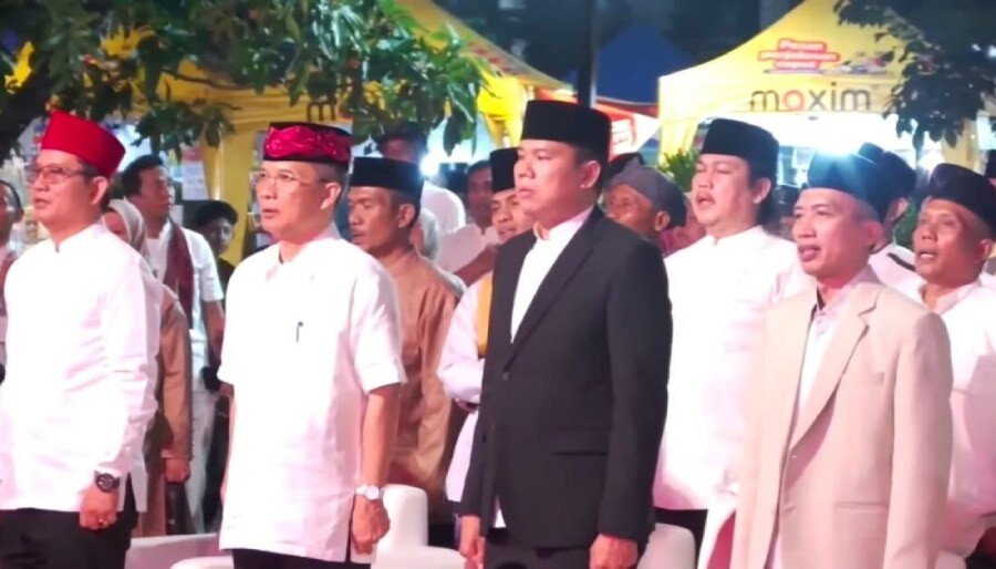 Wakil Sekretaris DPD LDII Kota Depok, Diki Wahyu menghadiri Maulid Perjuangan yang dihadiri Wali Kota Depok. Foto: LINES.