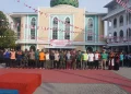 Sambut HUT RI, LDII Riau Bersama Camat Bukit Raya Helat Kerja Bakti