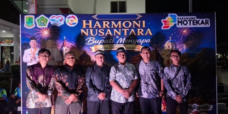 LDII Kabupaten Karawang mengikuti kegiatan Harmoni Nusantara ke-14 dan Bupati Menyapa. Foto: LINES.