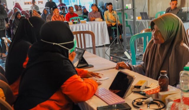 DPD LDII Kabupaten Pamekasan bersama Dinas Kesehatan (Dinkes) Kabupaten Pamekasan menggelar Cek Kesehatan Gratis (CKG). Foto: LINES