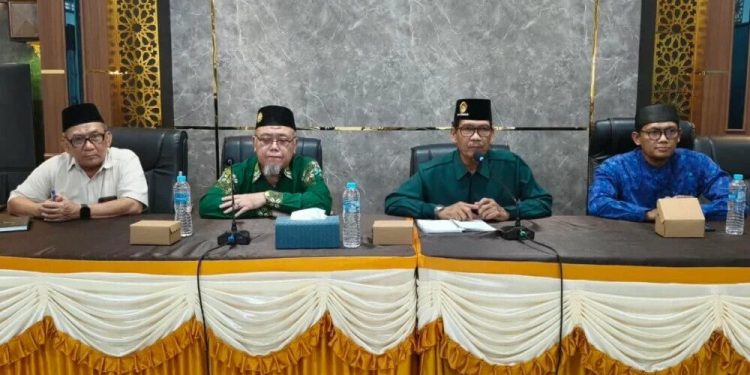 RS PKU Muhammadiyah Sukoharjo menemui jajaran DPD LDII Kabupaten Sukoharjo untuk membahas kerja sama pelayanan kesehatan. Foto: LINES